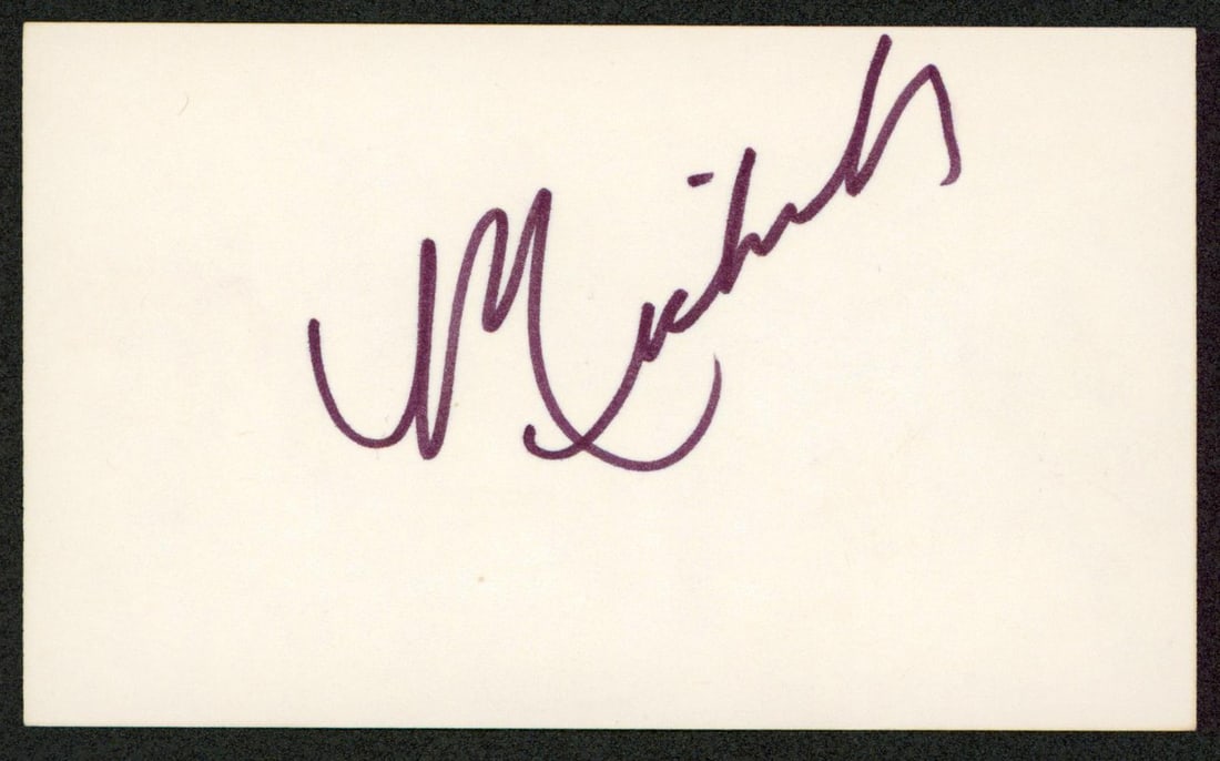 Michelle Johnson signed 3x5 index card Beckett BAS authenticated: Michelle Johnson signed 3x5 index card Beckett BAS authenticated This 3x5 index card features the authentic signature of Michelle Johnson from The Love Boat. The autograph is verified by Beckett Authe