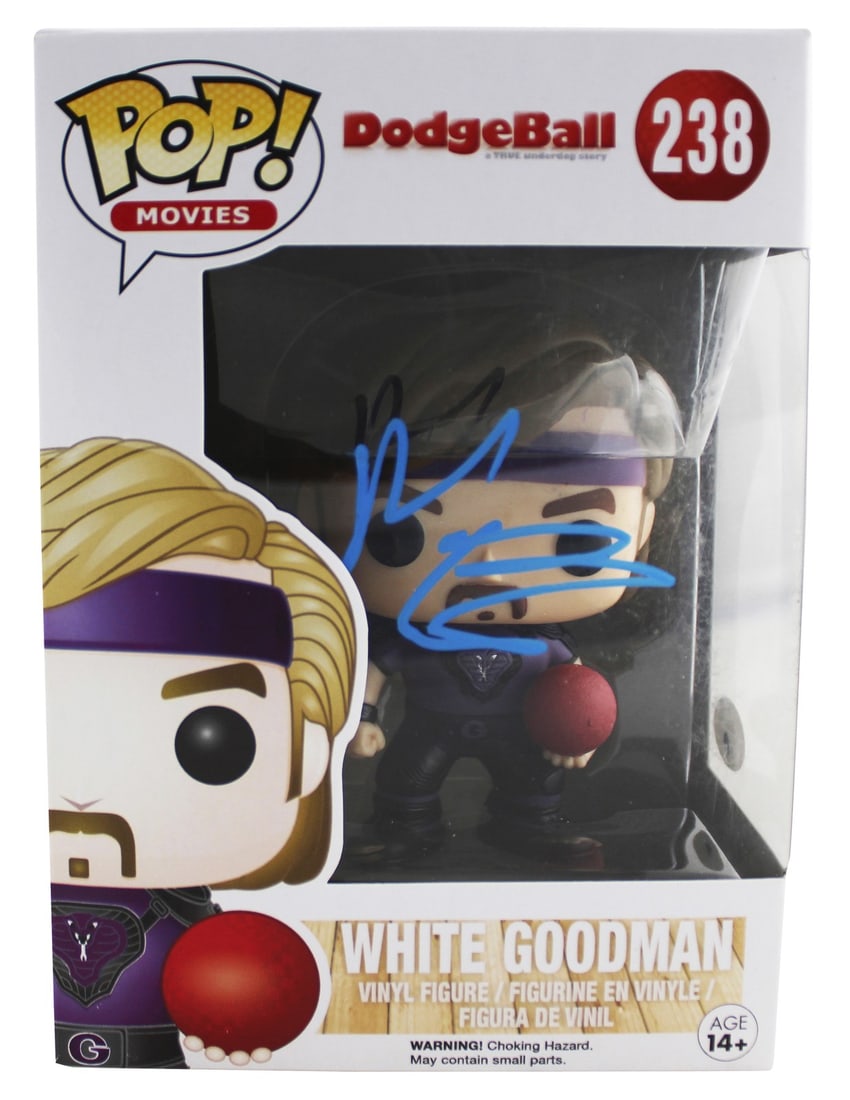 Ben Stiller signed Dodgeball #238 Funko Pop with JSA authentication: Ben Stiller signed Dodgeball #238 Funko Pop with JSA authentication This is an original Dodgeball #238 Funko Pop Vinyl Figure personally signed by Ben Stiller. The autograph has been authenticated by 