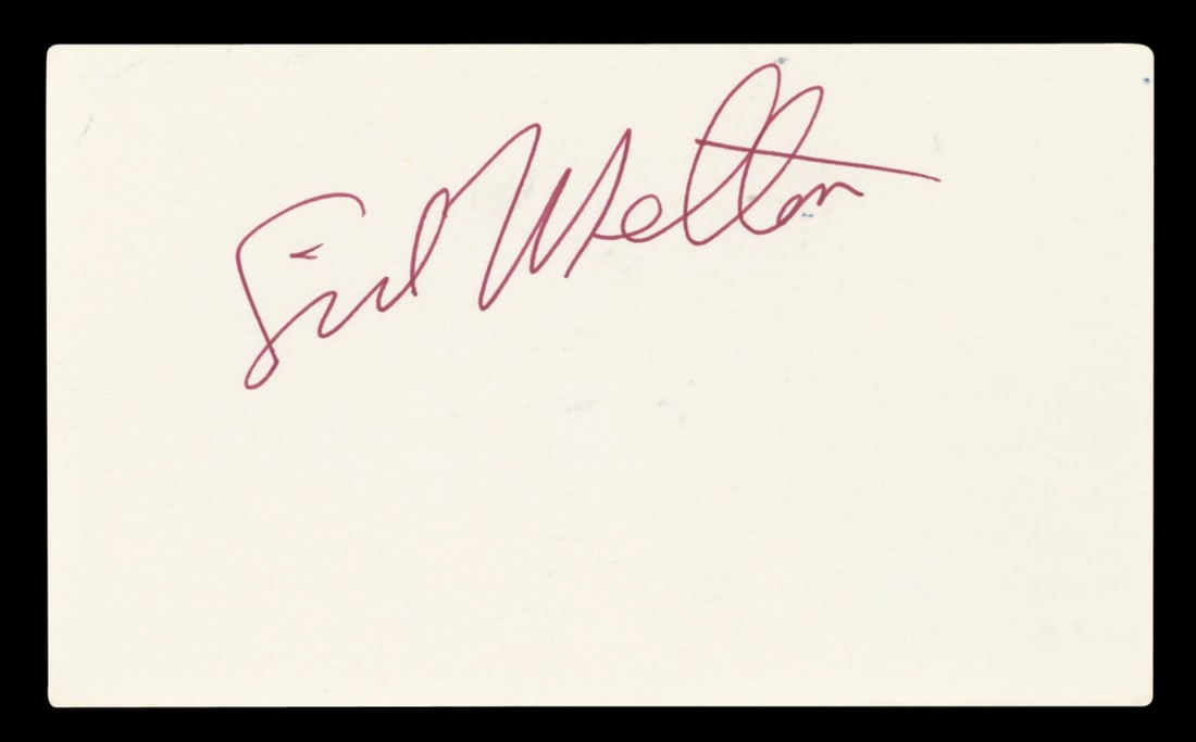 Sid Melton Green Acres Signed 3x5 Index Card Beckett Authenticated (1 of 2)