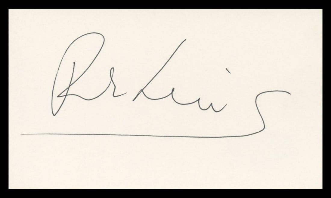 Richard Lewis Signed Index Card Robin Hood Men in Tights Beckett Authenticated (1 of 2)
