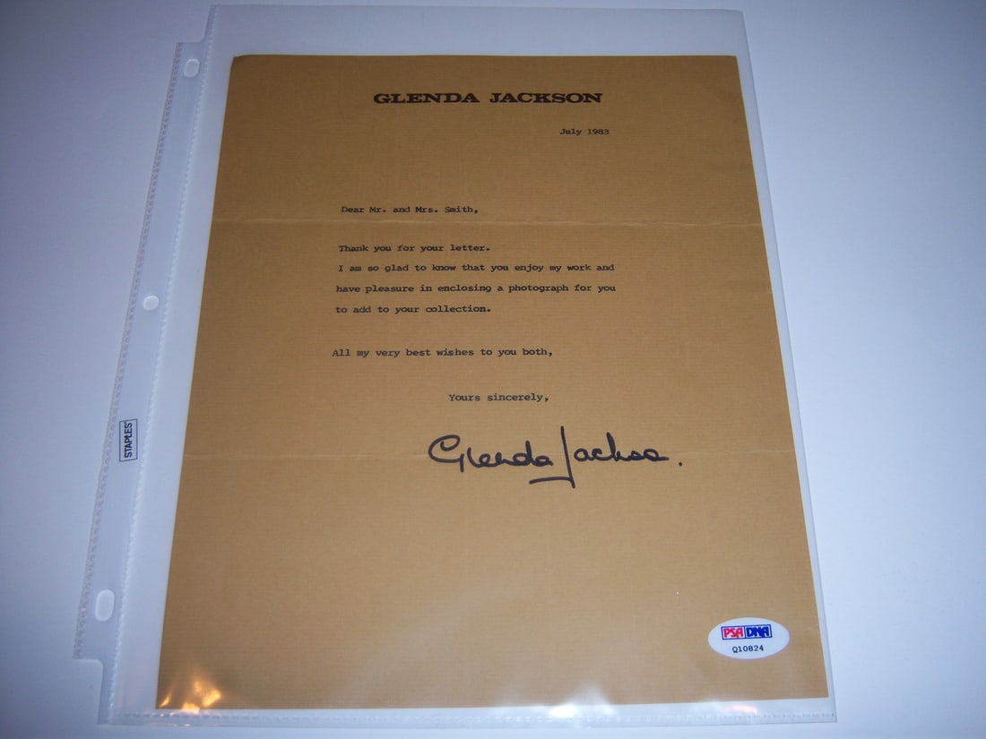 Glenda Jackson PSA DNA Authenticated Signed 8x10 Photo Two Time Oscar Winner (1 of 2)