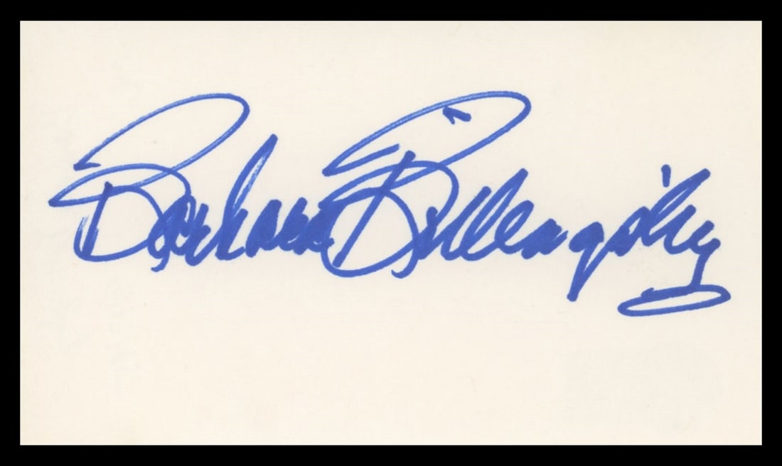 Barbara Billingsley Autographed Index Card Beckett Authenticated Leave It to Beaver (1 of 2)