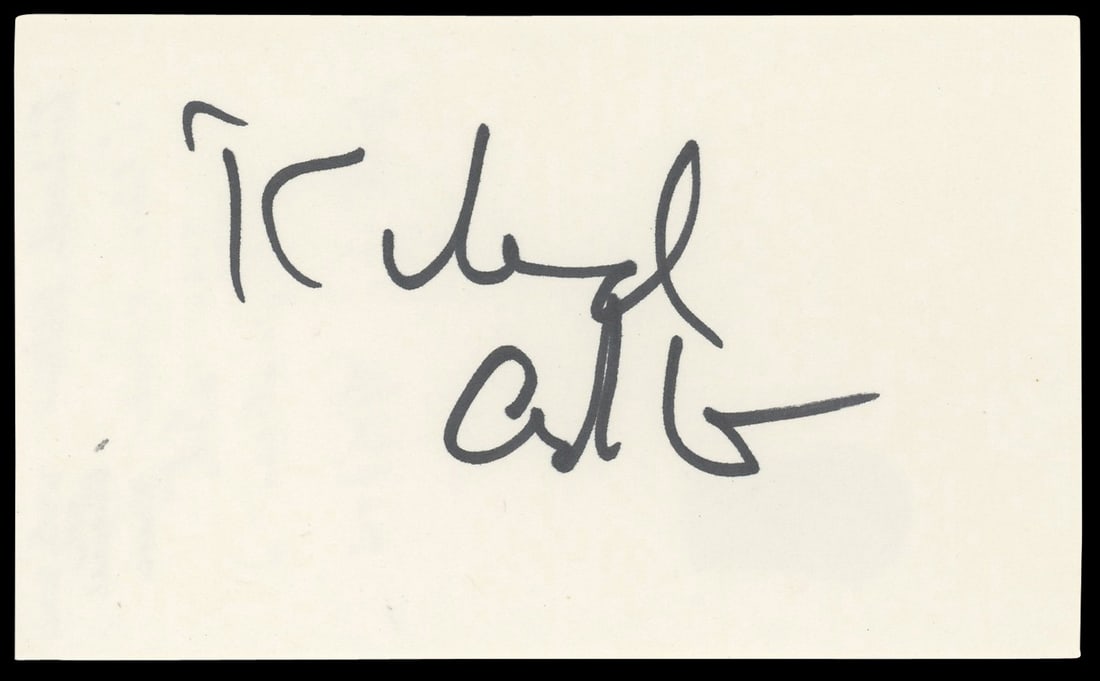 Richard Adler Signed 3x5 Index Card Beckett Authenticated Autograph (1 of 5)