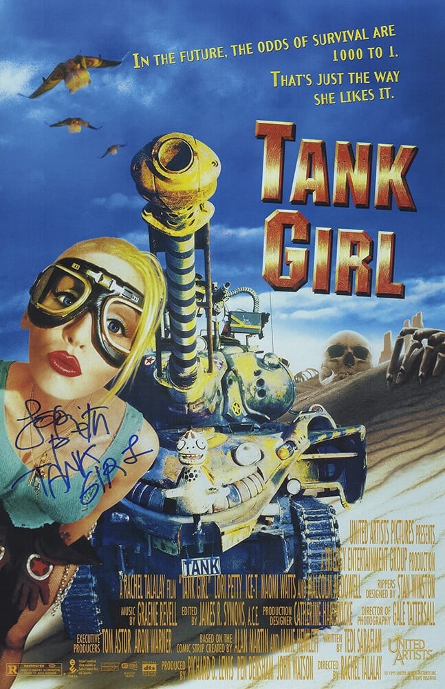 Lori Petty Signed Tank Girl Movie Poster 11x17 with COA (1 of 1)
