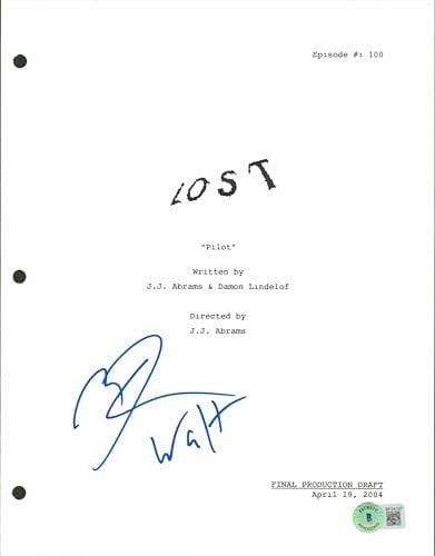 Malcolm David Kelley Signed Lost Script Cover BAS Authenticated - 3