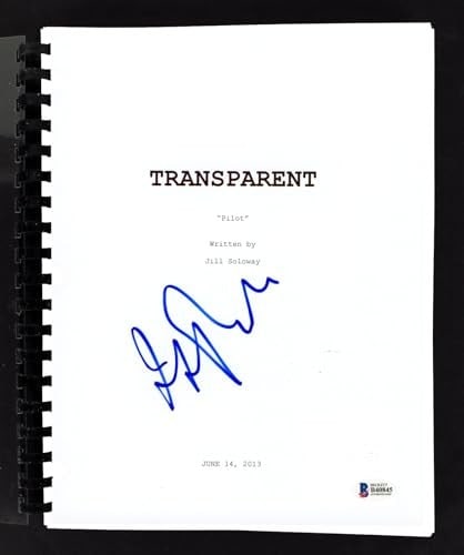 Jeffrey Tambor Signed Transparent Pilot Script BAS Authentication - 3