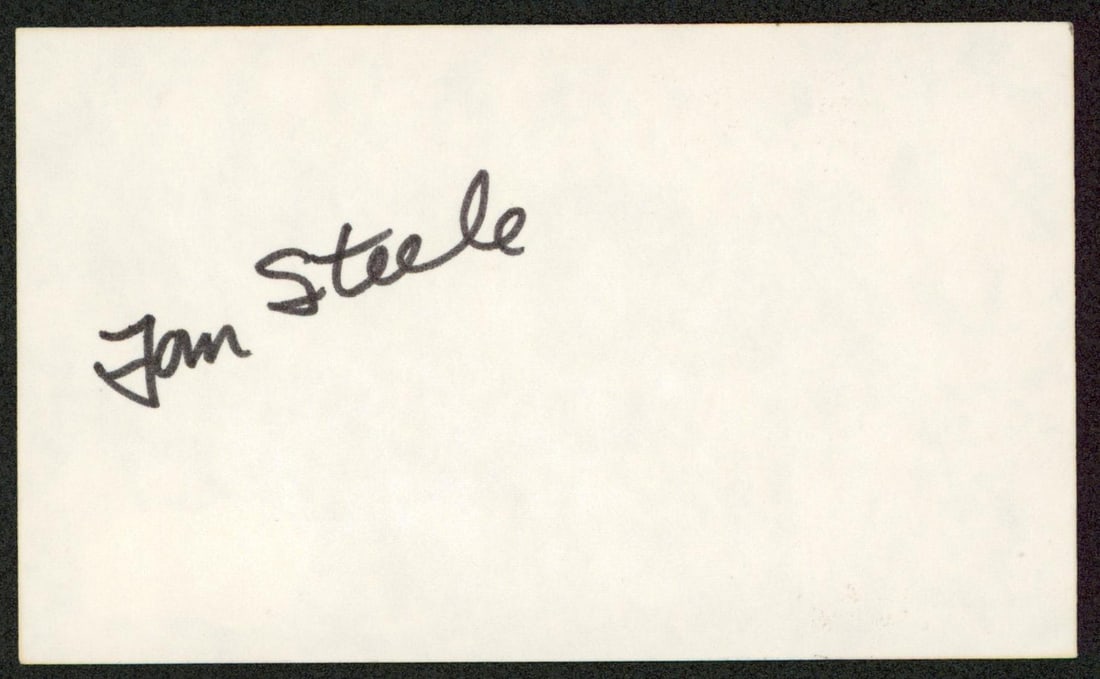 Beckett Authenticated Tom Steele Blues Brothers 3x5 Signed Index Card (1 of 2)