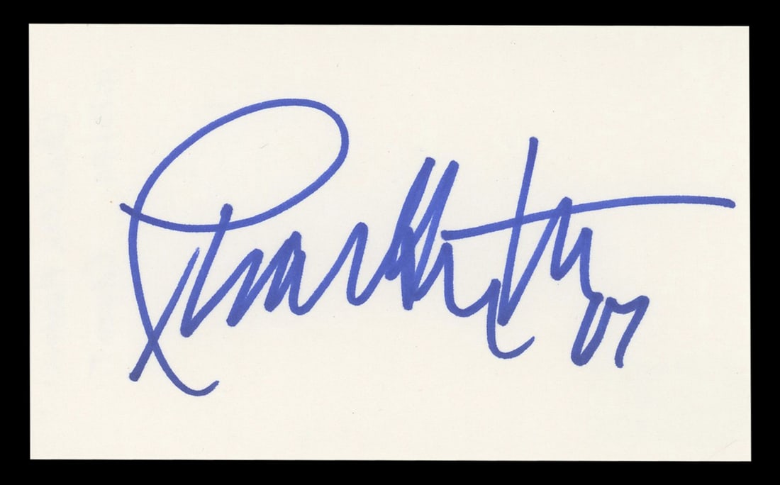 Charlton Heston Signed 3x5 Index Card Beckett Authenticated Ben-Hur Memorabilia (1 of 7)