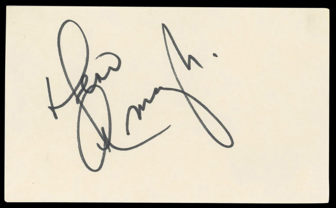Desi Arnaz Jr. Autographed 3x5 Index Card House Of Long Shadows Beckett Authenticated: Desi Arnaz Jr. Autographed 3x5 Index Card House Of Long Shadows Beckett Authenticated This is an autographed 3x5 index card personally signed by Desi Arnaz Jr., known for his work in House Of Long Sha