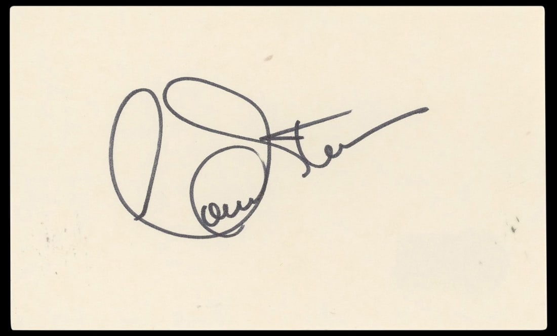 Connie Stevens Signed 3x5 Index Card Hawaiian Eye Beckett Authenticated (1 of 2)