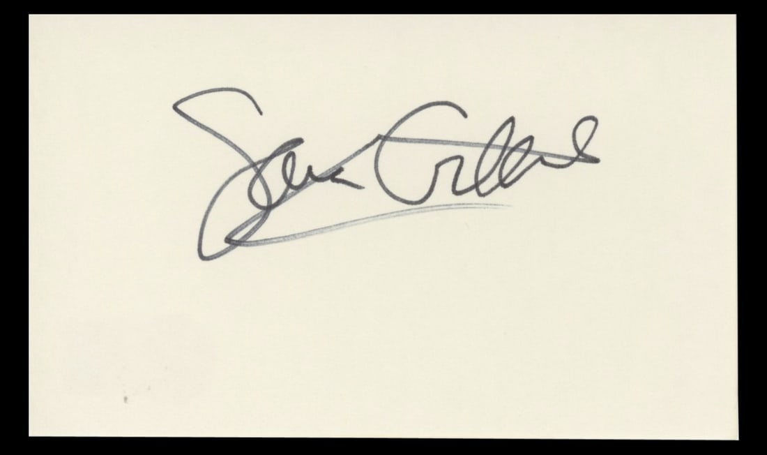 Sara Gilbert Signed 3x5 Index Card The Big Bang Theory BAS Authenticated (1 of 2)