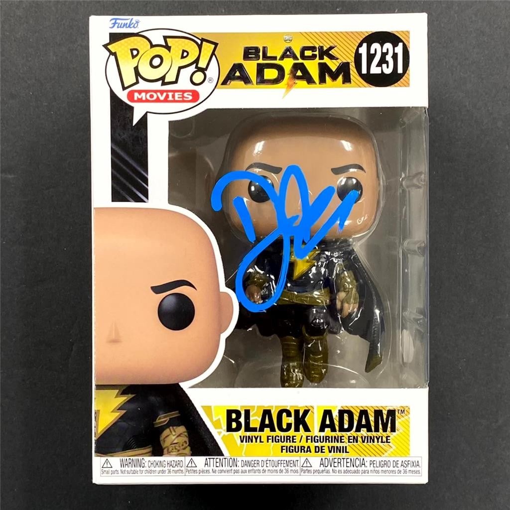 Signed Black Adam Funko Pop 1232 Dwayne Johnson JSA (1 of 8)