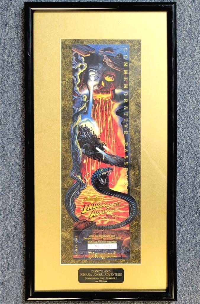 1994 Indiana Jones Disneyland Limited Edition Commemorative Passport Ticket (1 of 6)