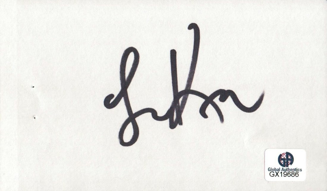 Larry King Autographed Index Card Certified by Global Authentics: Larry King Autographed Index Card Certified by Global Authentics This is an original autographed index card by the legendary talk show host Larry King. The autograph is authenticated by Global Authent