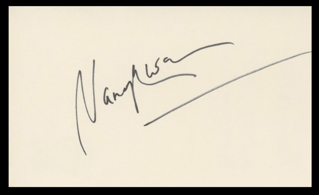 Nancy Kwan Signed 3x5 Index Card Beckett Authenticated The World of Suzie Wong: Nancy Kwan Signed 3x5 Index Card Beckett Authenticated The World of Suzie Wong This is an original 3x5 index card autographed by Nancy Kwan, associated with The World of Suzie Wong. The autograph has 