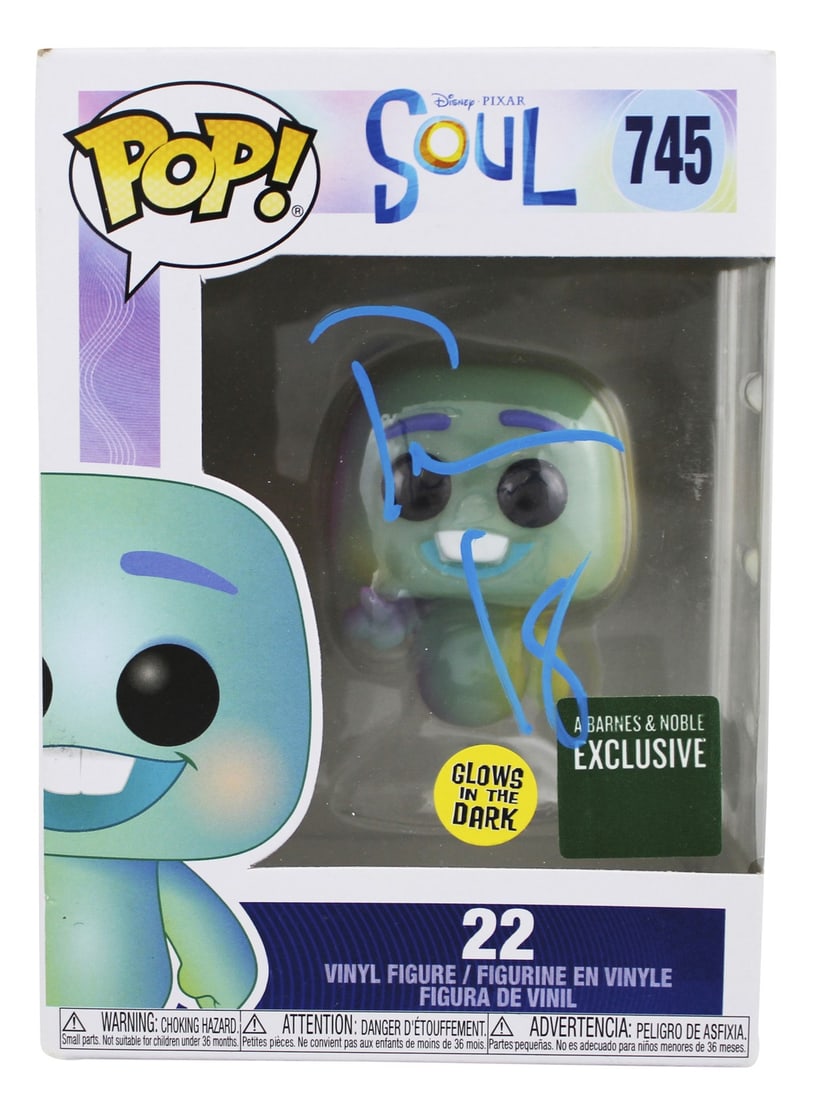 Tina Fey Signed Funko Pop Vinyl Figure #745 with Beckett Authentication: Tina Fey Signed Funko Pop Vinyl Figure #745 with Beckett Authentication This Tina Fey Soul Funko Pop Vinyl Figure #745 has been personally signed by the renowned actress and comedian, Tina Fey. The fi