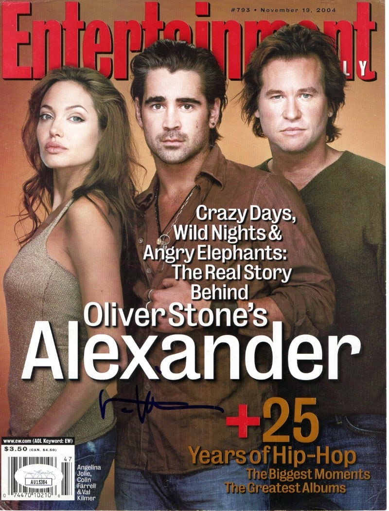 Val Kilmer JSA Authenticated Signed 2004 Entertainment Weekly Magazine Cover Only (1 of 2)