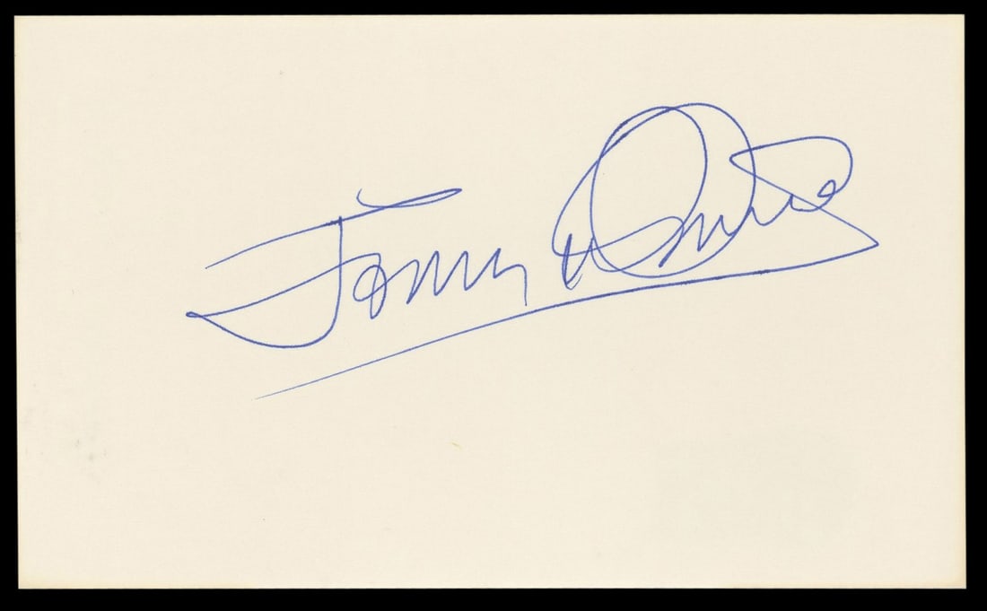 Jimmy Osmond Autographed 3x5 Index Card BAS Authenticated: Jimmy Osmond Autographed 3x5 Index Card BAS Authenticated This is an authentic signed 3x5 index card by Jimmy Osmond, a member of the famous Osmonds family. The signature is clearly written in blue in