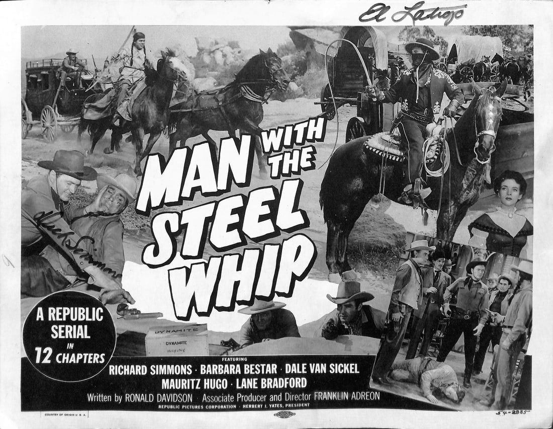 Signed Man with the Steel Whip 11x14 Lobby Card Richard Simmons (1 of 1)