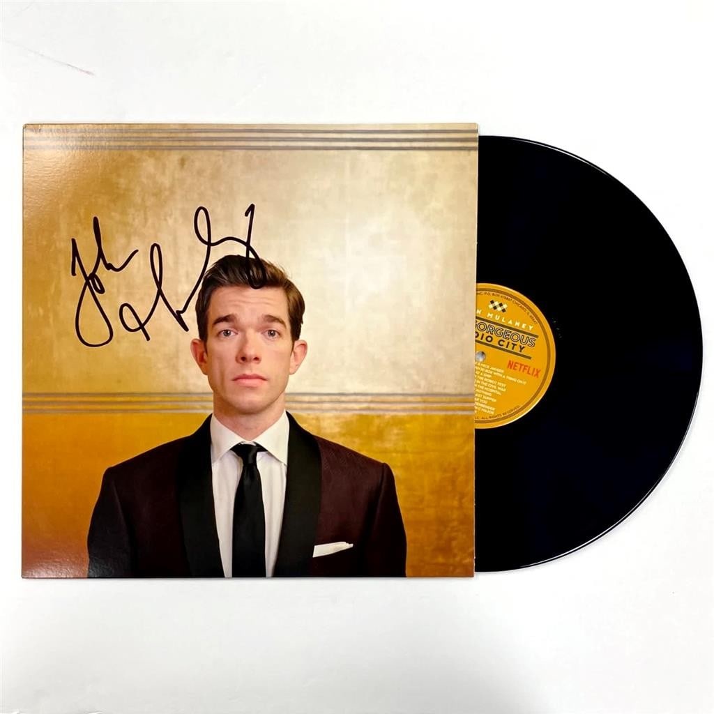 Kid Gorgeous at Radio City LP cover signed by John Mulaney Beckett authenticated: Kid Gorgeous at Radio City LP cover signed by John Mulaney Beckett authenticated This is an original Kid Gorgeous at Radio City cover LP autographed by John Mulaney. The signature has been authenticat