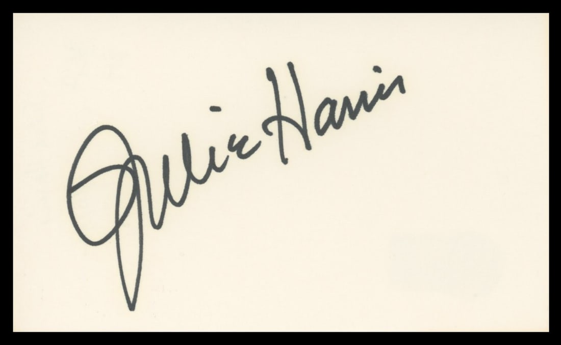 Signed Julie Harris 3x5 Index Card Beckett Authenticated The Haunting (1 of 2)