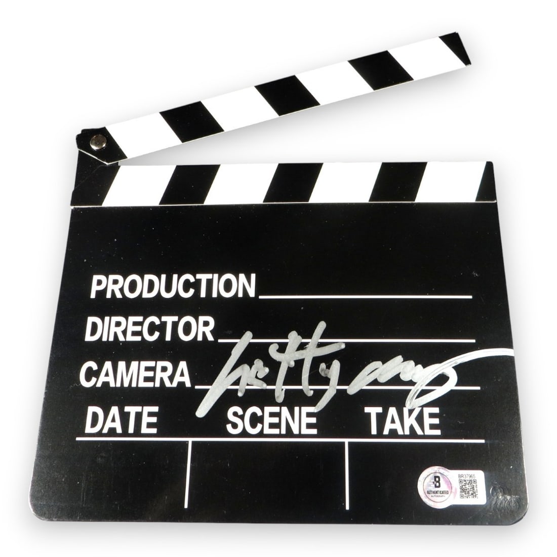 Michelle Rodriguez Autographed Fast & Furious Movie Clapper Beckett Certified: Michelle Rodriguez Autographed Fast & Furious Movie Clapper Beckett Certified This authentic cardboard movie clapper, featuring the signature of actress Michelle Rodriguez, is a unique collectible for
