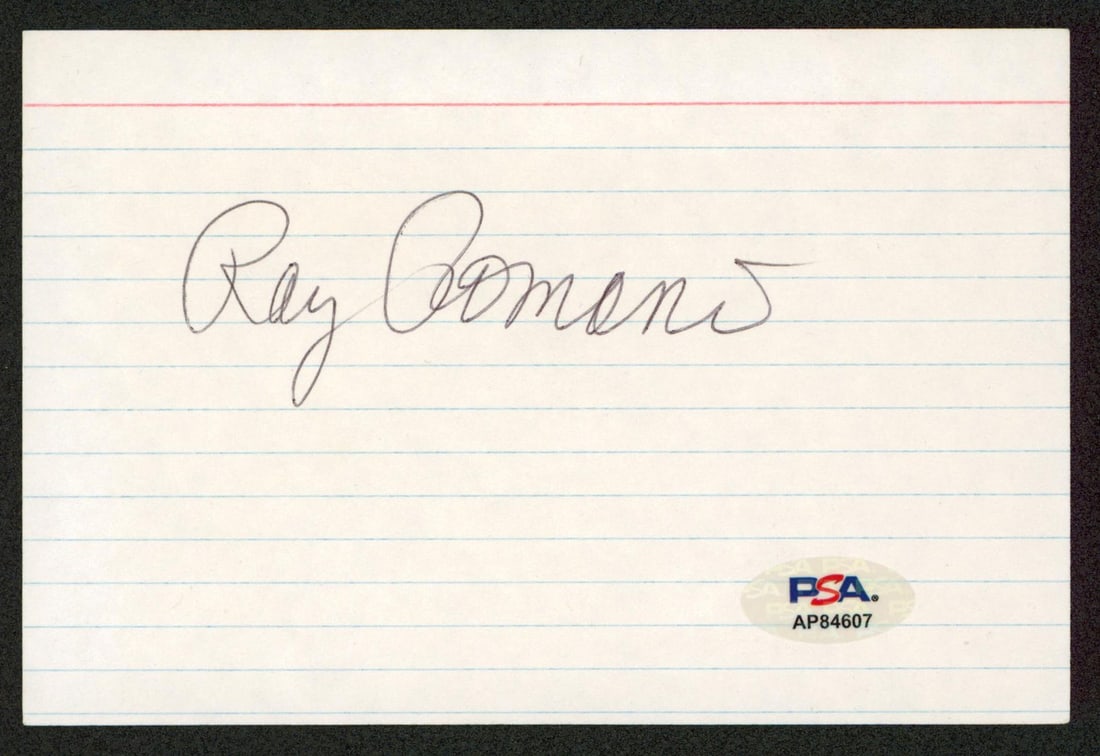 Ray Romano Signed 4x6 Index Card PSA Authenticated Everybody Loves Raymond: Ray Romano Signed 4x6 Index Card PSA Authenticated Everybody Loves Raymond This is an original 4x6 index card personally signed by Ray Romano, known for his role in Everybody Loves Raymond. The autogr