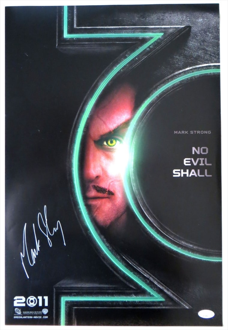 Mark Strong Autographed Green Lantern 13X20 Poster JSA Certified (1 of 4)