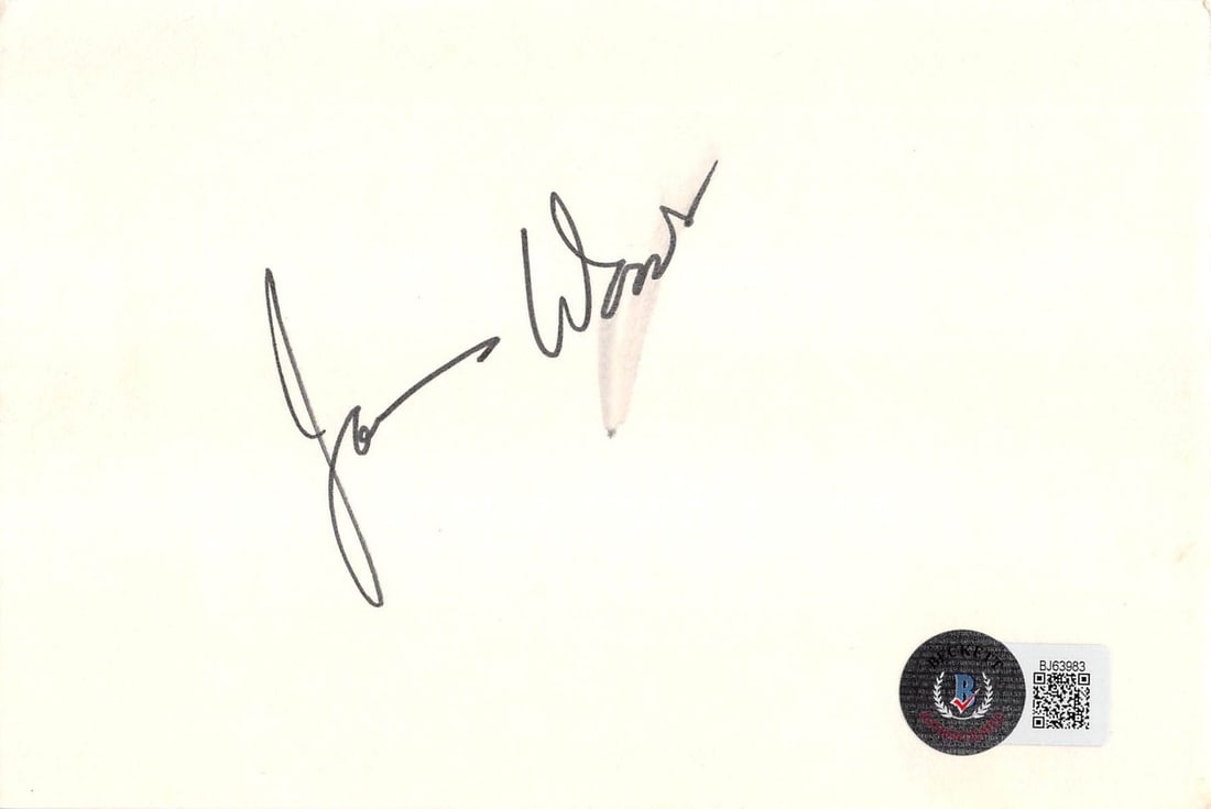 James Woods Signed 4x6 Index Card Hercules Beckett Authenticated: James Woods Signed 4x6 Index Card Hercules Beckett Authenticated This 4x6 index card has been personally signed by James Woods, known for his role in Hercules. The autograph is authenticated by Becket