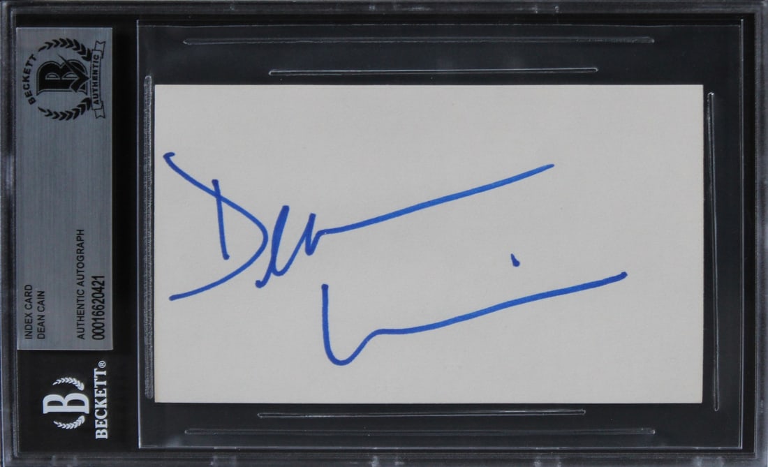 Dean Cain Signed 3x5 Index Card Lois & Clark BAS Authenticated (1 of 2)