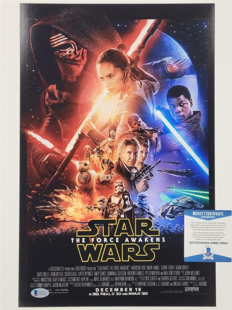 Star Wars BB-8 11x17 Photo Poster Signed by Neal Scanlan Beckett Authenticated: Star Wars BB-8 11x17 Photo Poster Signed by Neal Scanlan Beckett Authenticated This is an original 11x17 photograph movie poster from Star Wars Episode 7: The Force Awakens, signed by Neal Scanlan. Th