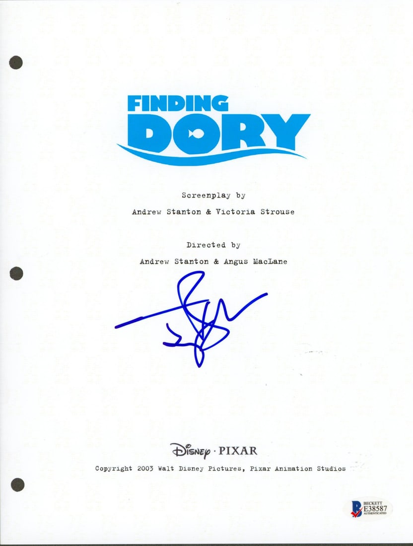 Ty Burrell Signed Finding Dory Script Cover BAS E38587 (1 of 1)