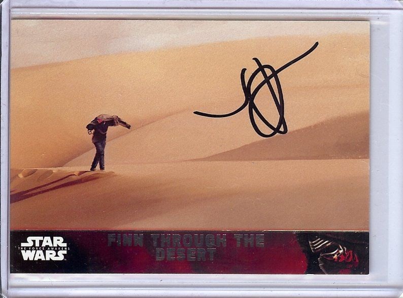 Star Wars Force Awakens #87 Trading Card Signed by J.J. Abrams Global Authentics: Star Wars Force Awakens #87 Trading Card Signed by J.J. Abrams Global Authentics This trading card from Star Wars: The Force Awakens, card number 87, is autographed by J.J. Abrams. The autograph has