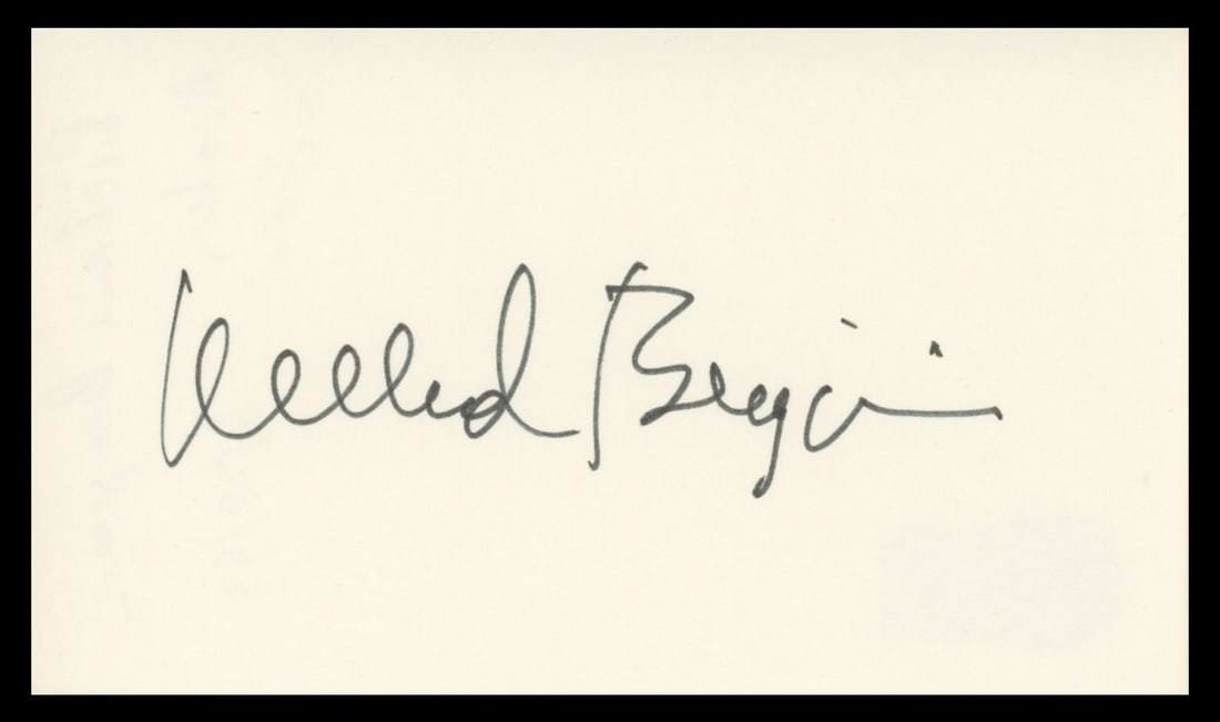 Richard Benjamin Signed 3x5 Index Card Beckett Authenticated The Sunshine Boys (1 of 2)