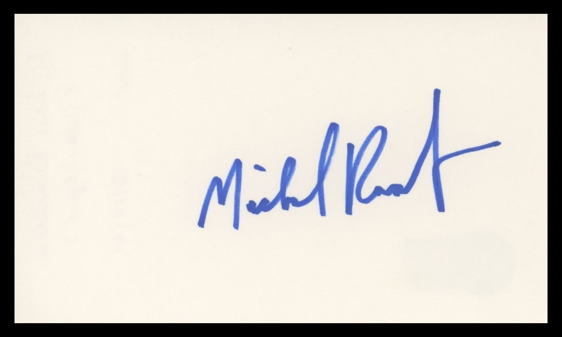 Michael Rosenbaum Signed 3x5 Index Card Beckett Authenticated Smallville: Michael Rosenbaum Signed 3x5 Index Card Beckett Authenticated Smallville This authentic 3x5 index card features the signature of Michael Rosenbaum from Smallville. The autograph is verified by