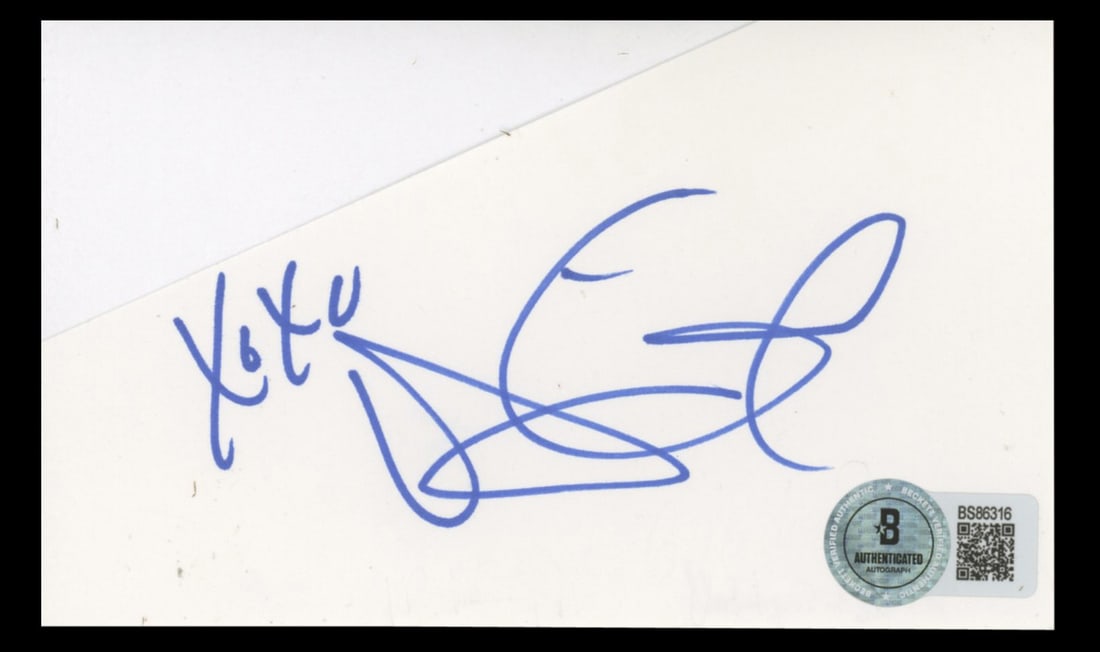 Maggie Gyllenhaal Signed Batman The Dark Knight 3x5 Index Card BAS Authenticated (1 of 1)