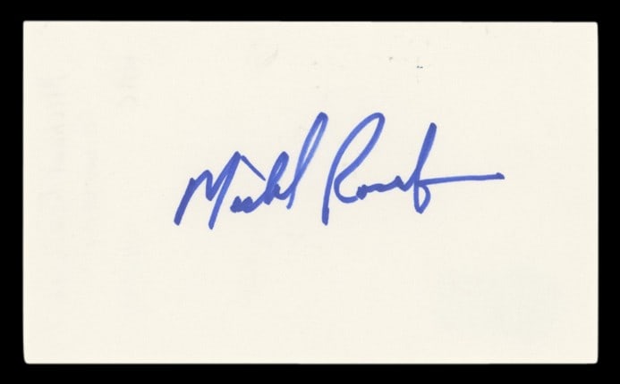Michael Rosenbaum Signed 3x5 Index Card Smallville Beckett Authenticated: Michael Rosenbaum Signed 3x5 Index Card Smallville Beckett Authenticated This authentic 3x5 index card features the signature of Michael Rosenbaum, renowned for his role in the TV series Smallville. T