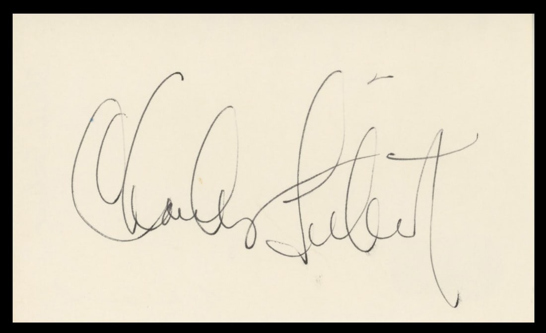 Signed 3x5 Card Charles Siebert Trapper John M.D. Beckett Authenticated (1 of 2)