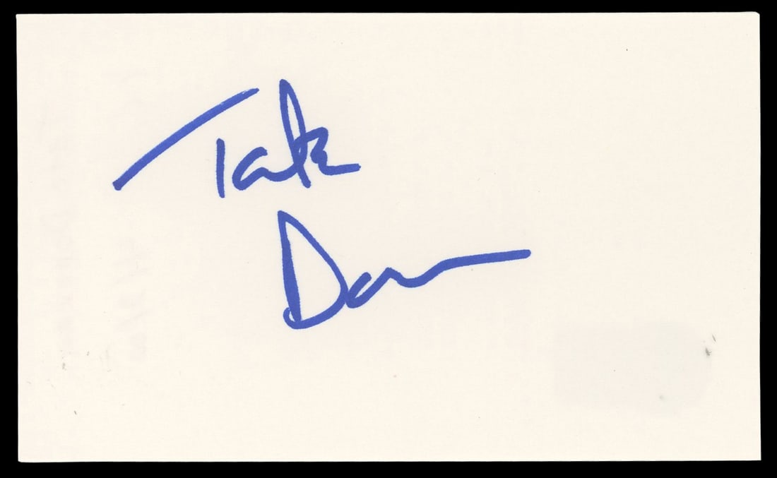 Tate Donovan Signed 3x5 Index Card Beckett Authenticated Argo (1 of 2)