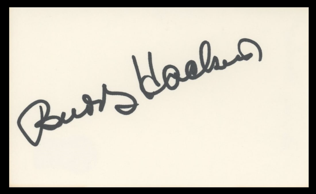 Buddy Hackett Signed 3x5 Index Card Beckett Authenticated The Music Man: Buddy Hackett Signed 3x5 Index Card Beckett Authenticated The Music Man This is an original 3x5 index card personally signed by Buddy Hackett, known for his role in The Music Man. The autograph is aut