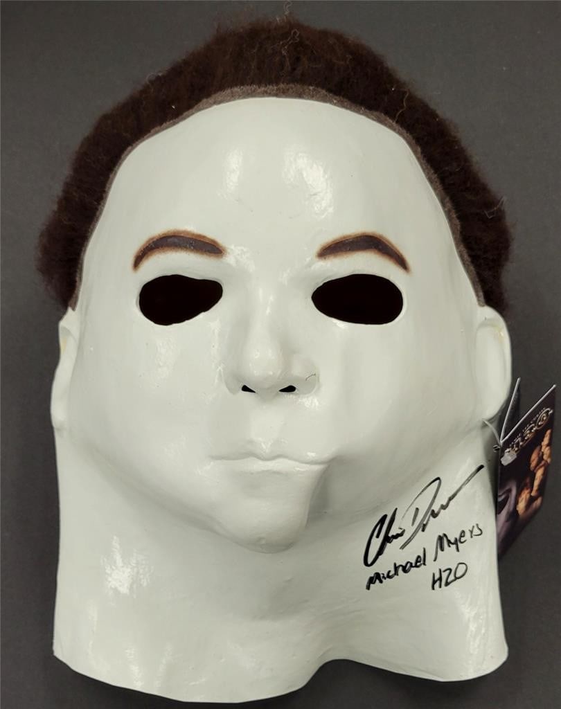Nick Castle Autographed Halloween H20 Mask Beckett Authenticated (1 of 6)