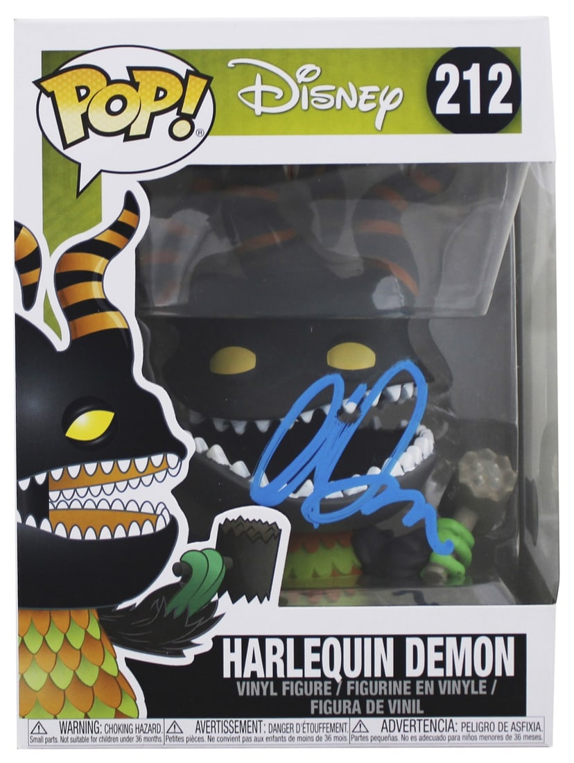 Greg Proops Signed Disney Harlequin Demon #212 Funko Pop BAS: Greg Proops Signed Disney Harlequin Demon #212 Funko Pop BAS This Disney Harlequin Demon #212 Funko Pop Vinyl Figure has been personally signed by Greg Proops, well-known for his role in Disney produc