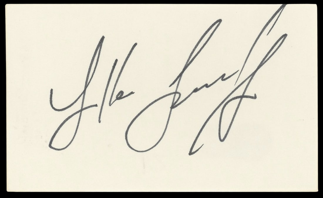 Yakov Smirnoff Night Court Signed 3x5 Index Card Beckett Authenticated: Yakov Smirnoff Night Court Signed 3x5 Index Card Beckett Authenticated This is an authentic signed 3x5 index card featuring the autograph of Yakov Smirnoff, known for his role in the iconic show Night