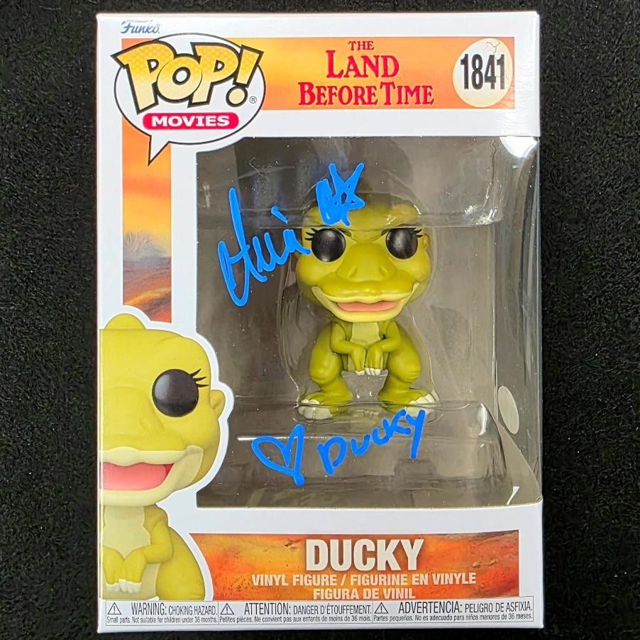 The Land Before Time Ducky Funko Pop signed by Aria Noelle Curzon JSA authenticated (1 of 6)