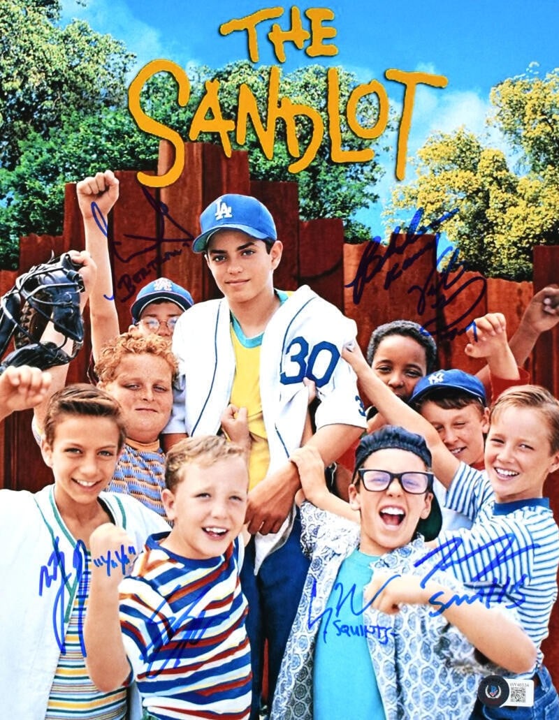 11x14 The Sandlot cast signed photo Beckett hologram (1 of 10)