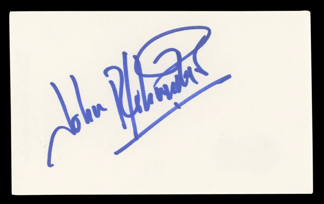 John Schneider Signed 3x5 Index Card The Dukes Of Hazzard BAS Authenticated: John Schneider Signed 3x5 Index Card The Dukes Of Hazzard BAS Authenticated This is an authentic signed 3x5 index card personally autographed by John Schneider, known for his role in The Dukes Of Hazz