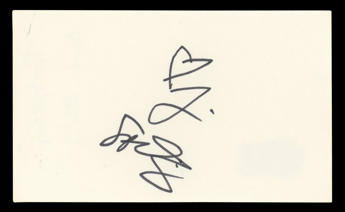 Tori Spelling Signed 3x5 Index Card Beverly Hills 90210 BAS Authenticated (1 of 5)