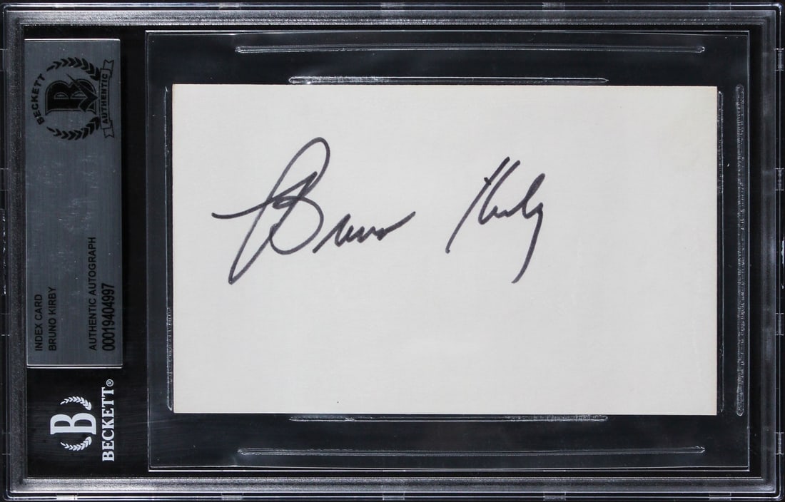 Bruno Kirby Signed 3x5 Index Card Beckett Authenticated City Slickers (1 of 2)