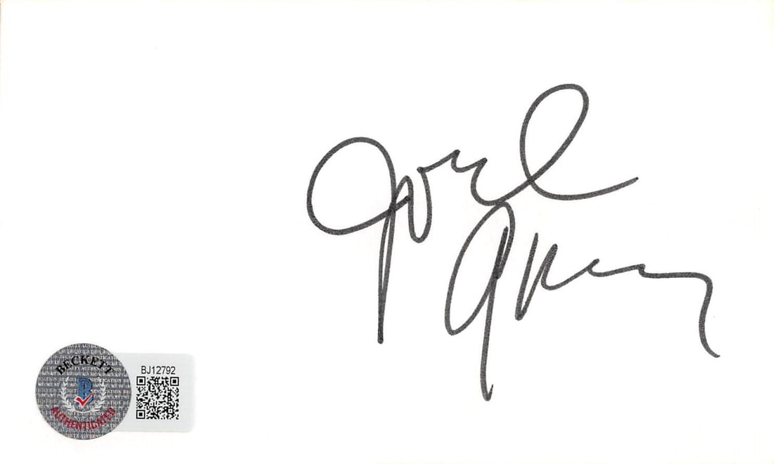 Joel Grey Signed 3x5 Index Card Beckett Authenticated Cabaret Autograph (1 of 3)