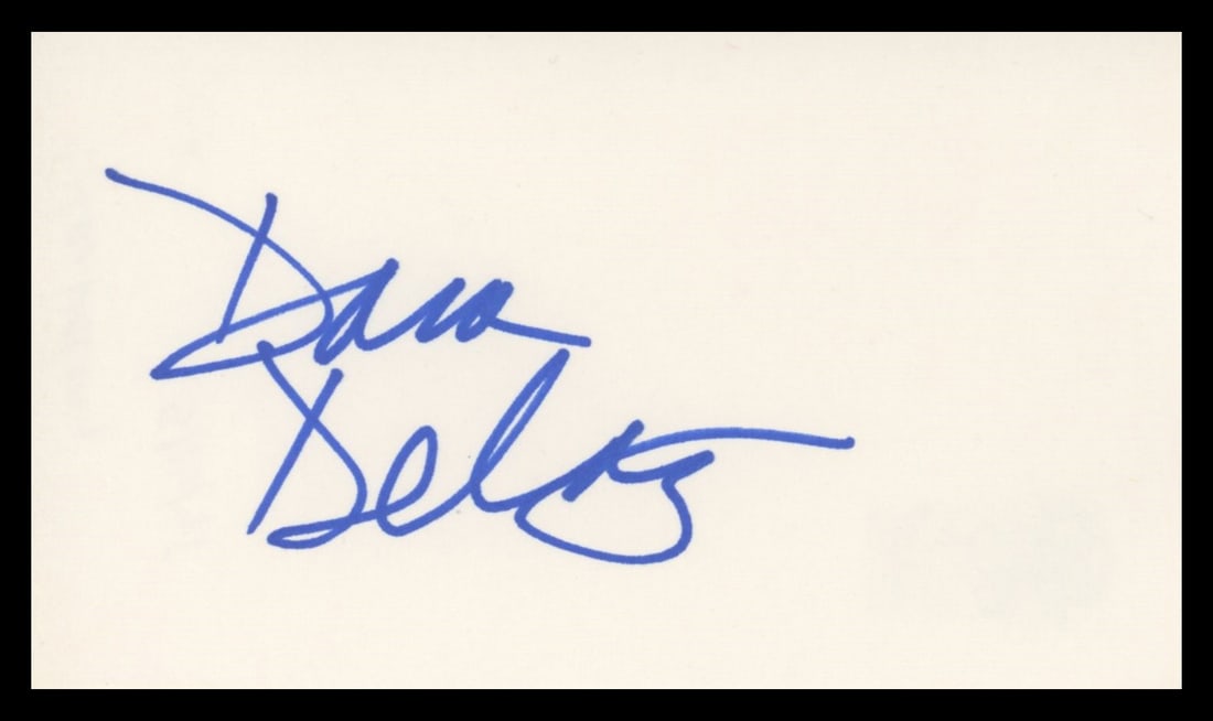 Dana Delany Signed 3x5 Index Card Tulsa King Beckett Authenticated (1 of 2)